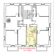 Chambre 12 - indépendante